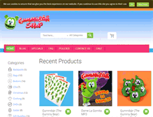 Tablet Screenshot of gummybearshop.com